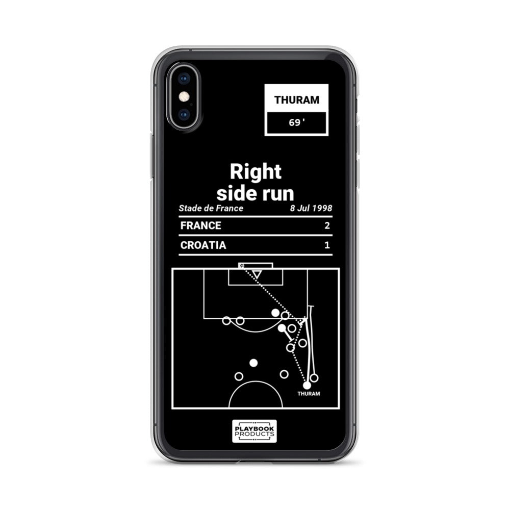 France National Team Greatest Goals iPhone Case: Right side run (1998)
