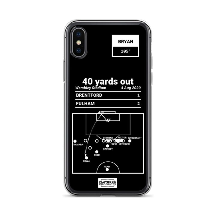 Fulham Greatest Goals iPhone Case: 40 yards out (2020)