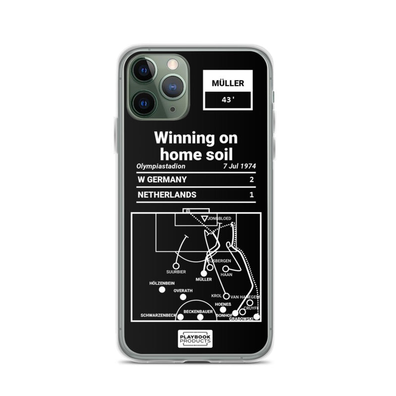 Greatest Germany National Team Plays iPhone Case: Winning on home soil (1974)