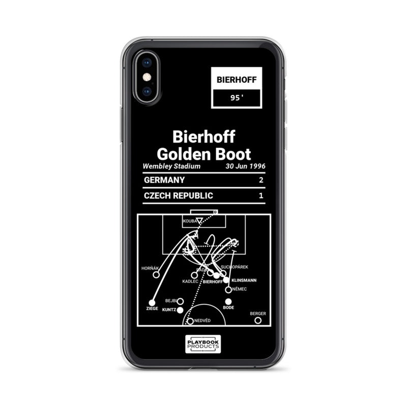 Greatest Germany National Team Plays iPhone Case: Bierhoff Golden Boot (1996)