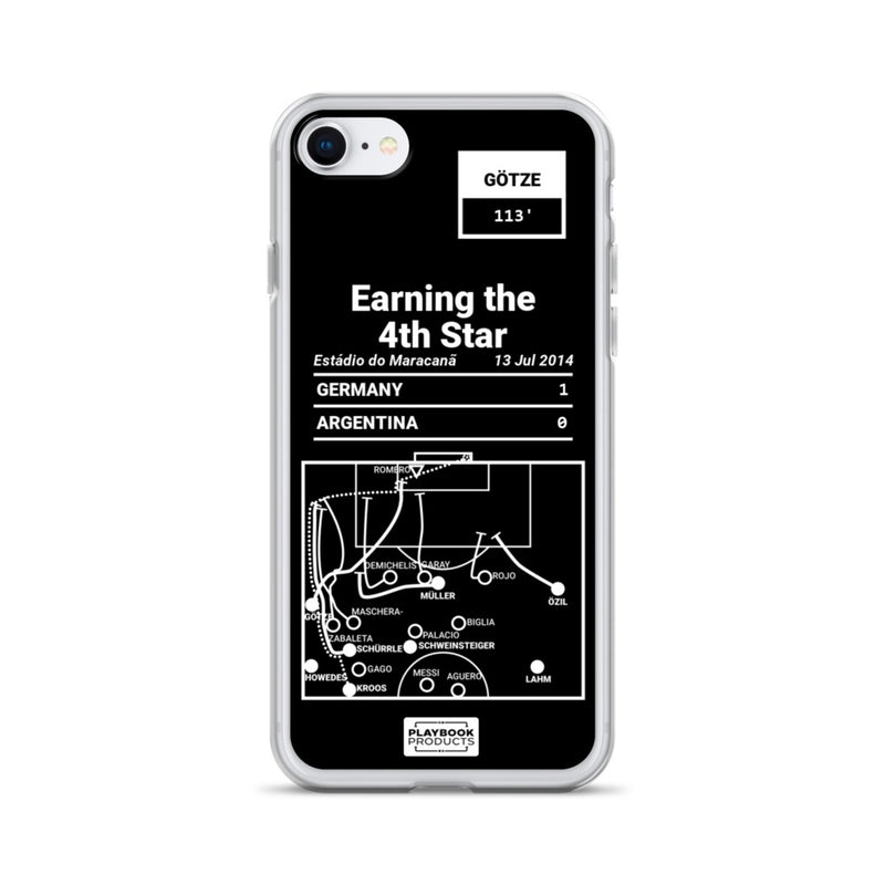Germany National Team Greatest Goals iPhone Case: Earning the 4th Star (2014)