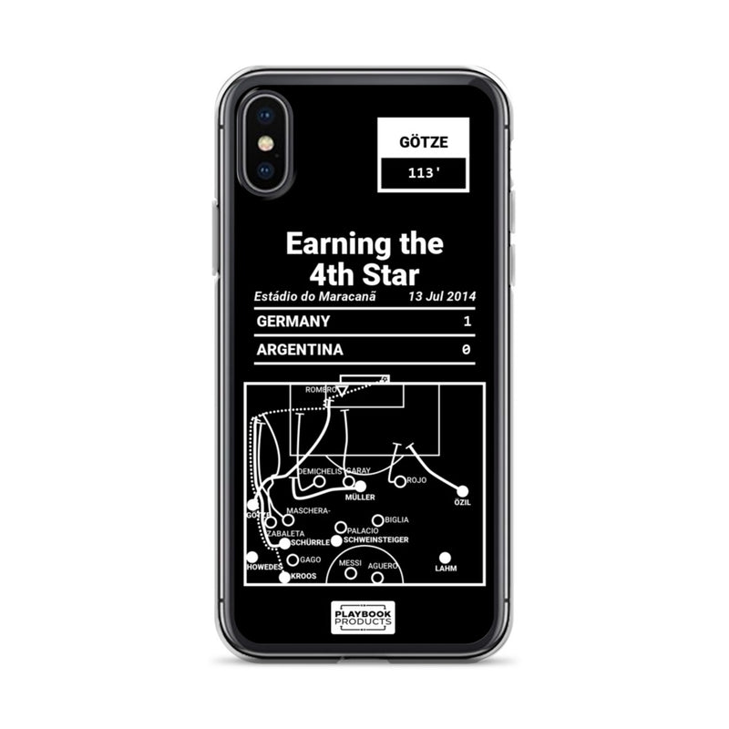 Germany National Team Greatest Goals iPhone Case: Earning the 4th Star (2014)
