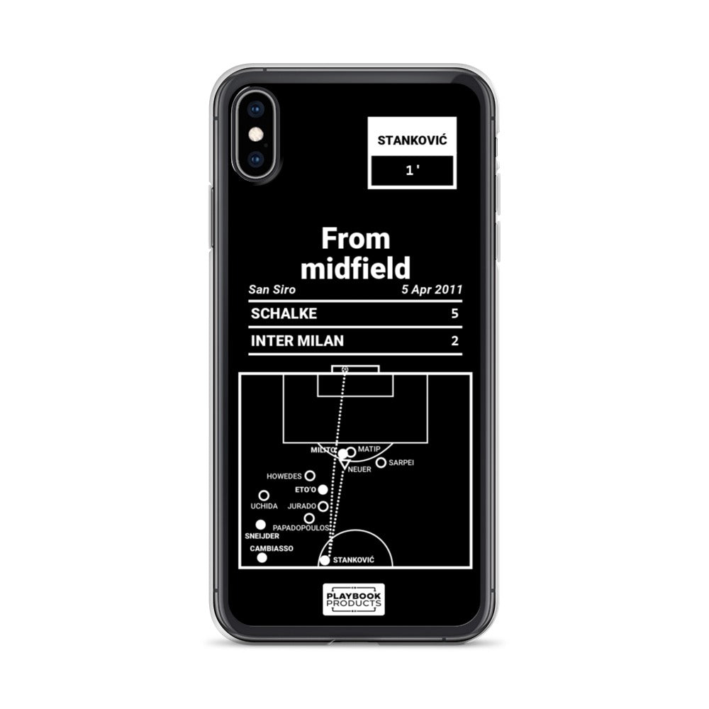 Inter Milan Greatest Goals iPhone Case: From midfield (2011)