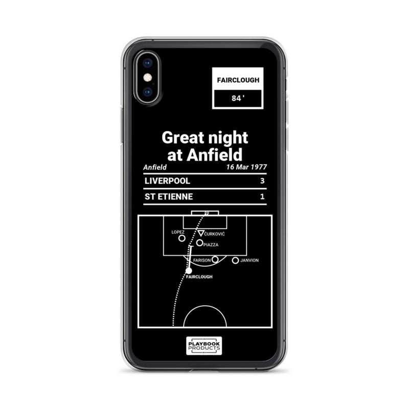 Greatest Liverpool Plays iPhone Case: Great night at Anfield (1977)