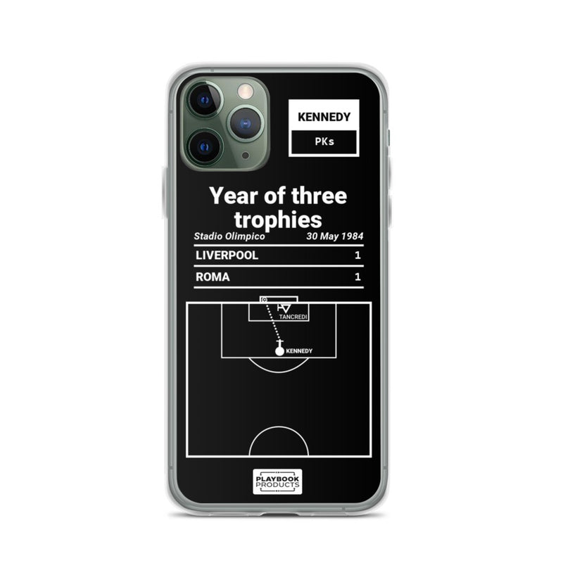 Greatest Liverpool Plays iPhone Case: Year of three trophies (1984)