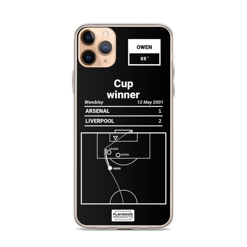 Greatest Liverpool Plays iPhone Case: Cup winner (2001)