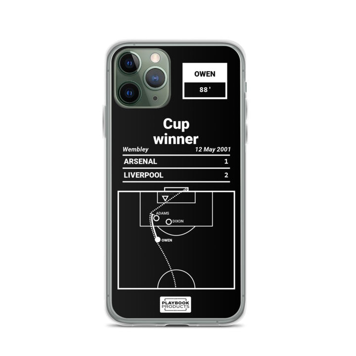 Liverpool Greatest Goals iPhone Case: Cup winner (2001)