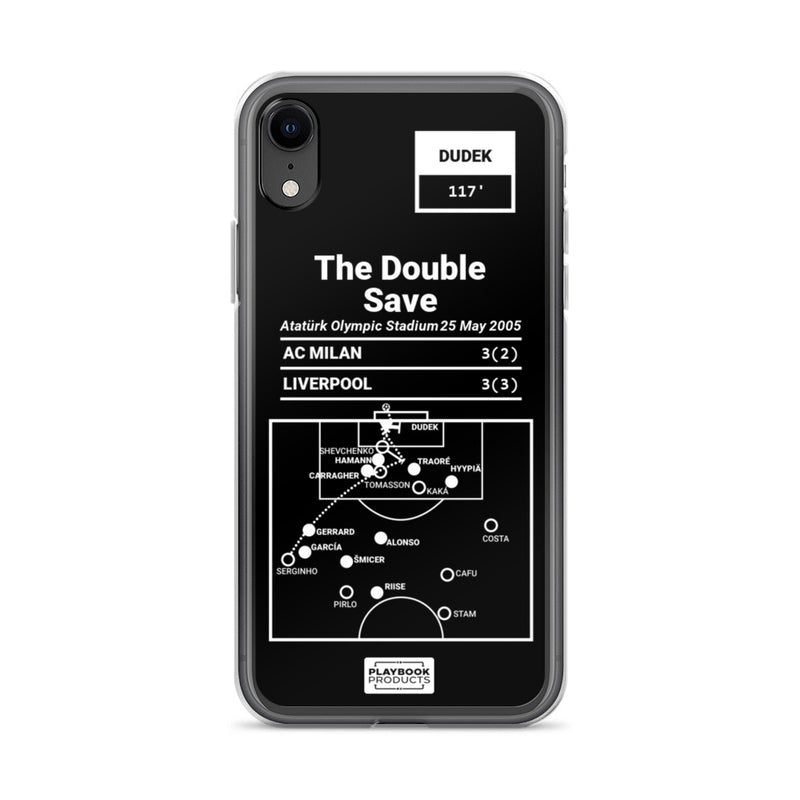 Greatest Liverpool Plays iPhone Case: The Double Save (2005)