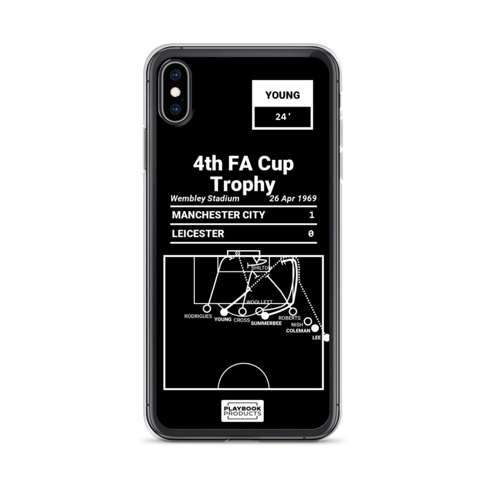 Manchester City Greatest Goals iPhone Case: 4th FA Cup Trophy (1969)