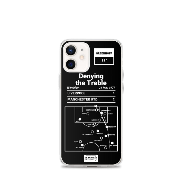 Manchester United Greatest Goals iPhone Case: Denying the Treble (1977)