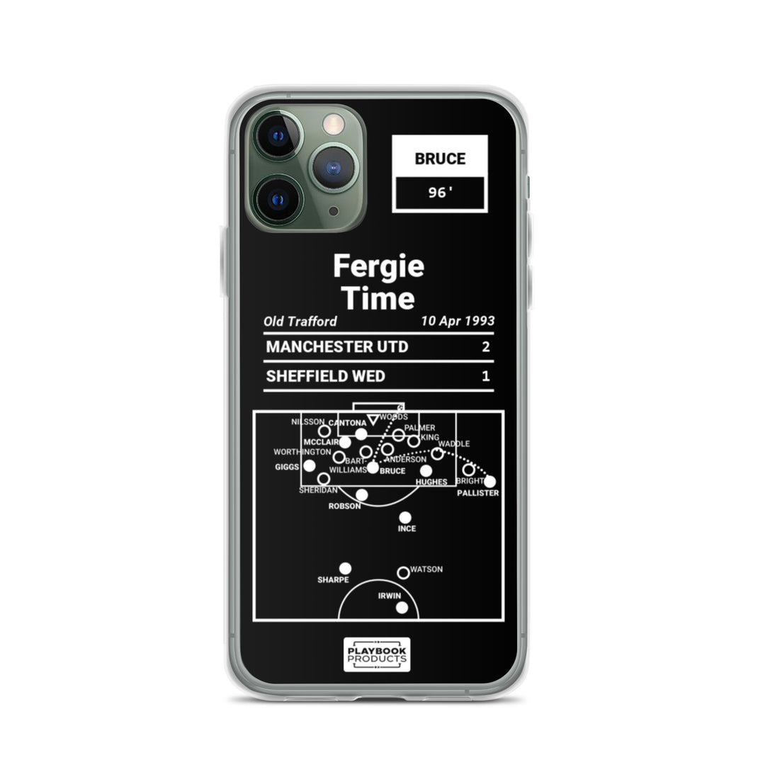 Manchester United Greatest Goals iPhone Case: Fergie Time (1993)