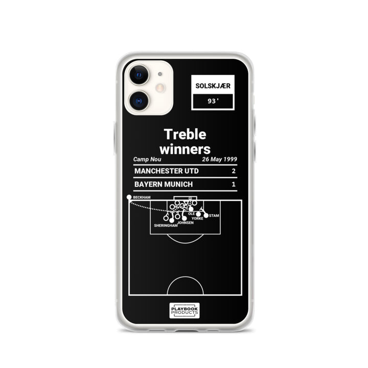 Manchester United Greatest Goals iPhone Case: Treble winners (1999)