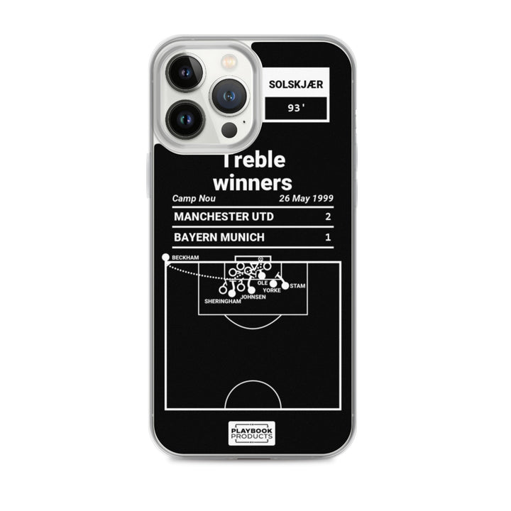 Manchester United Greatest Goals iPhone Case: Treble winners (1999)