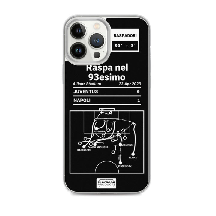 Napoli Greatest Goals iPhone Case: Raspa nel 93esimo (2023)