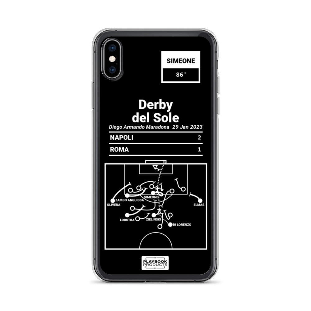 Napoli Greatest Goals iPhone Case: Derby del Sole (2023)