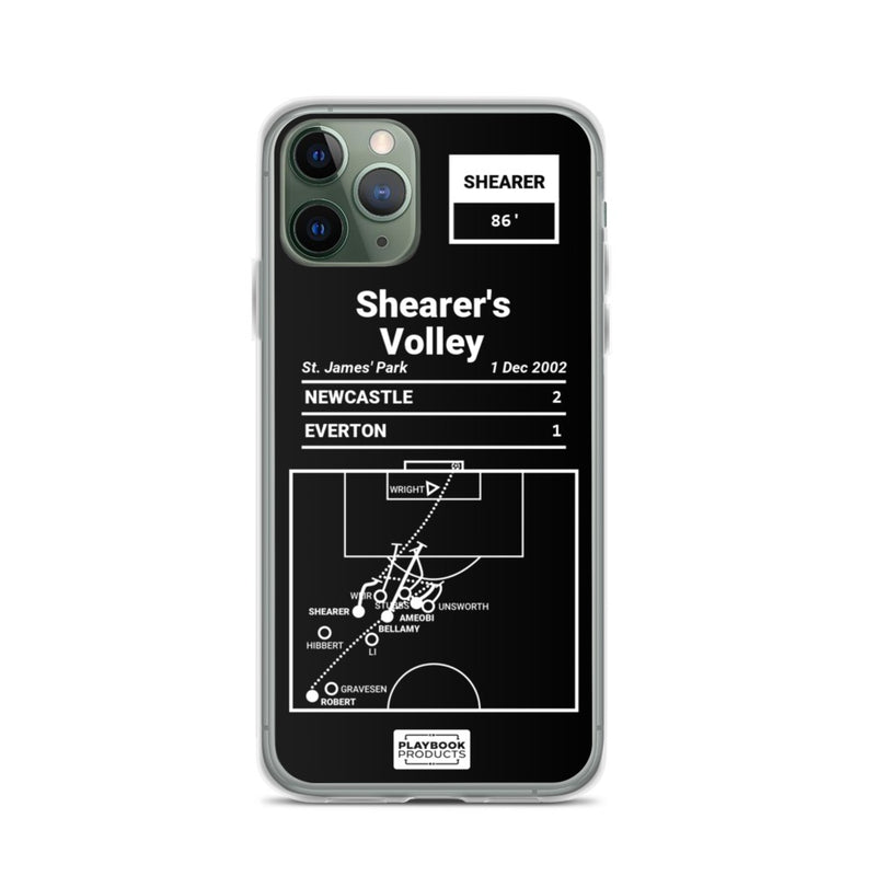 Greatest Newcastle Plays iPhone Case: Shearer&