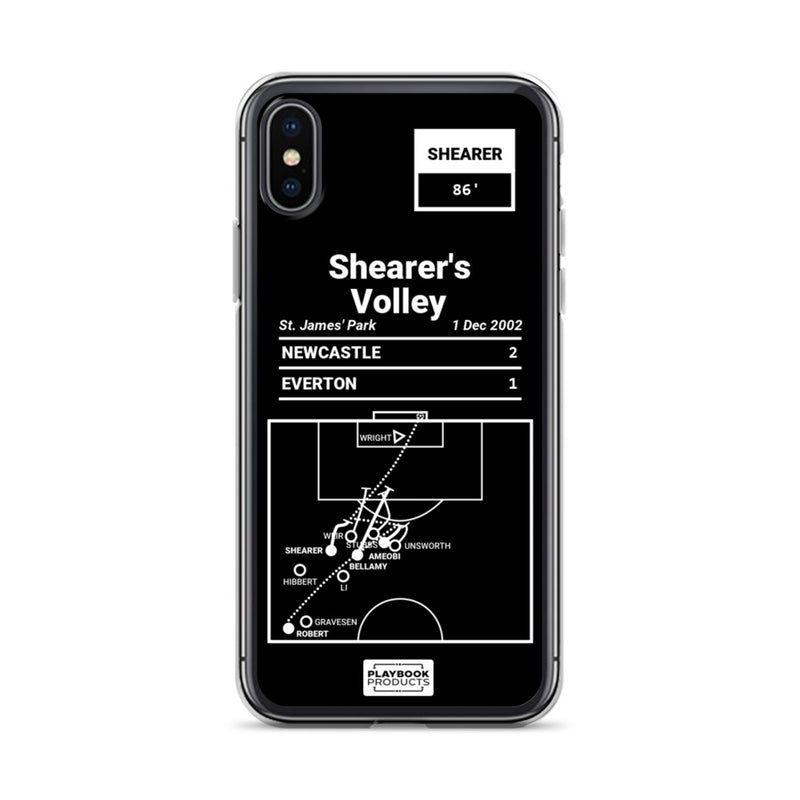 Greatest Newcastle Plays iPhone Case: Shearer&