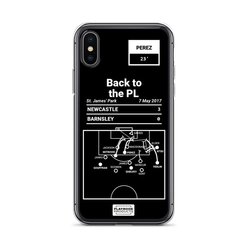Greatest Newcastle Plays iPhone Case: Back to the PL (2017)