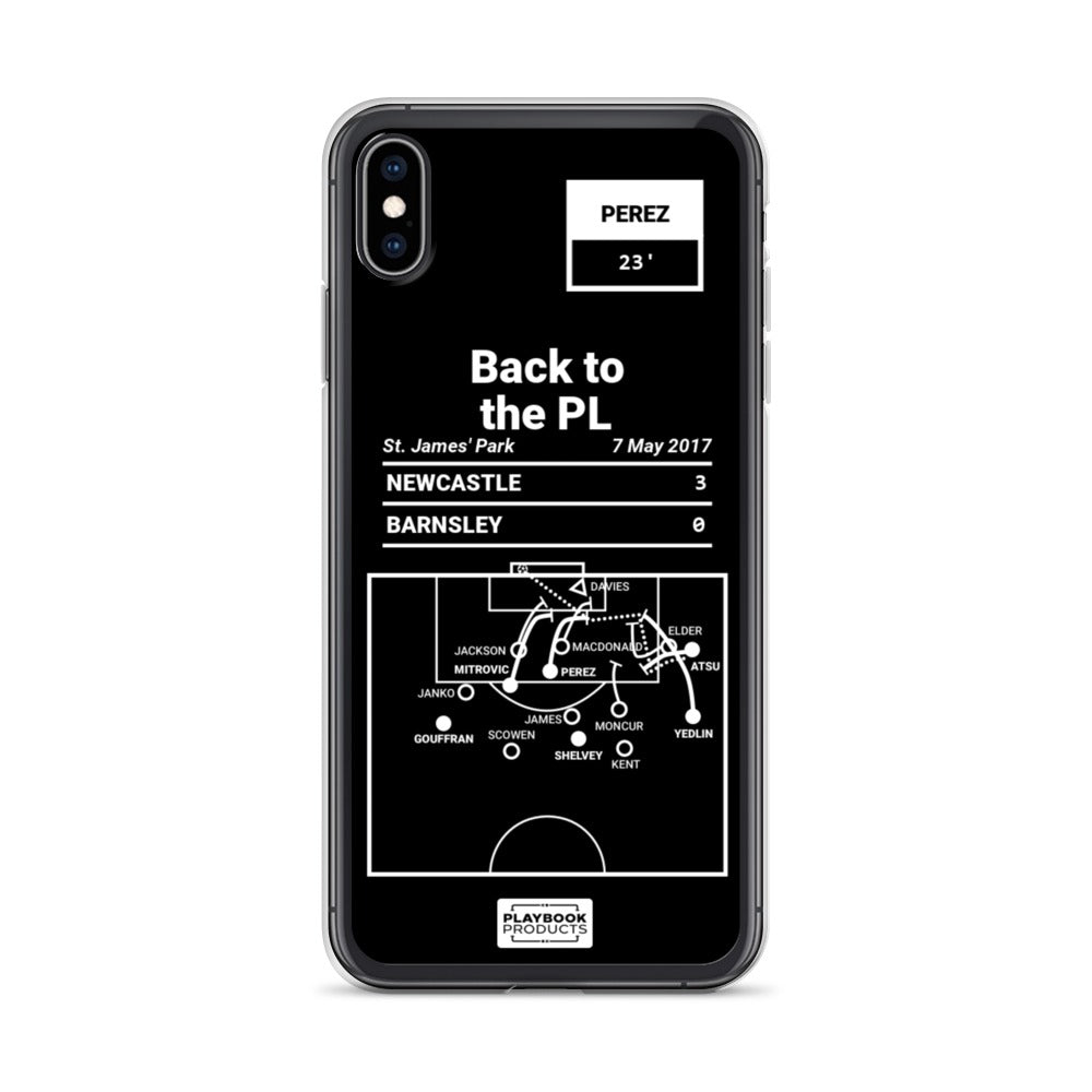 Newcastle Greatest Goals iPhone Case: Back to the PL (2017)
