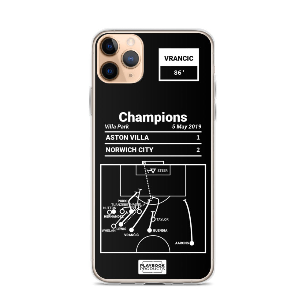 Norwich City Greatest Goals iPhone Case: Champions (2019)