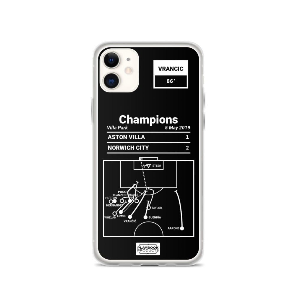 Norwich City Greatest Goals iPhone Case: Champions (2019)