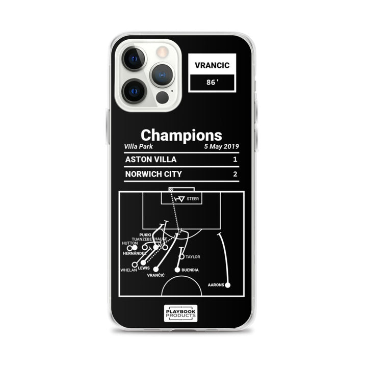 Norwich City Greatest Goals iPhone Case: Champions (2019)