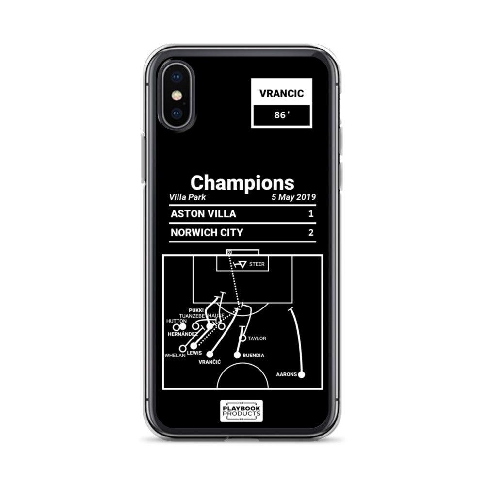 Norwich City Greatest Goals iPhone Case: Champions (2019)