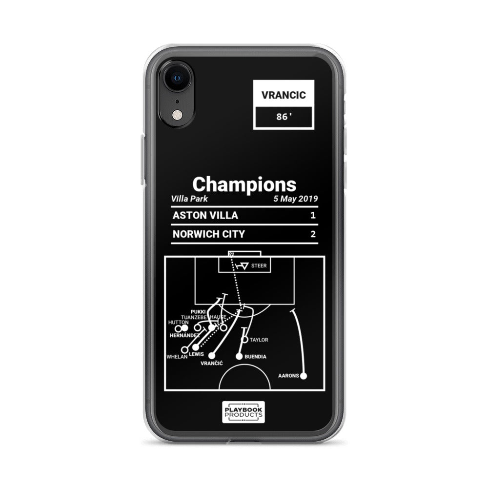 Norwich City Greatest Goals iPhone Case: Champions (2019)