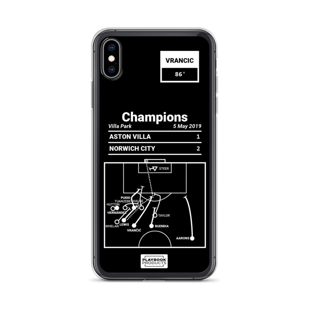 Norwich City Greatest Goals iPhone Case: Champions (2019)