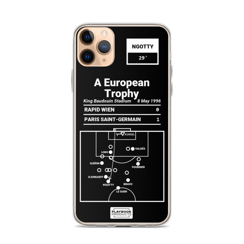Greatest Paris Saint-Germain Plays iPhone Case: A European Trophy (1996)