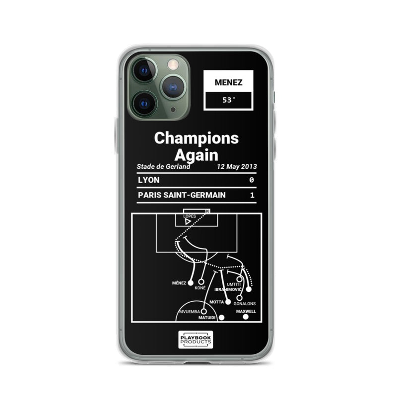 Greatest Paris Saint-Germain Plays iPhone Case: Champions Again (2013)