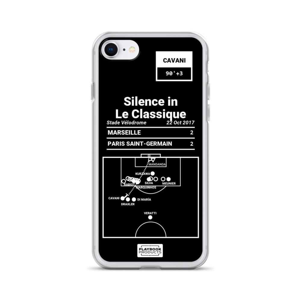 Paris Saint-Germain Greatest Goals iPhone Case: Silence in Le Classique (2017)