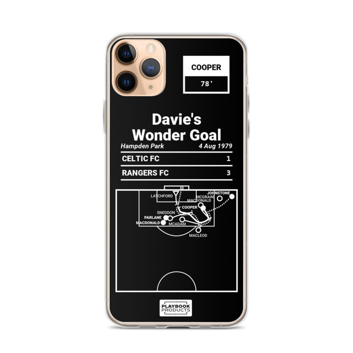 Rangers FC Greatest Goals iPhone Case: Davie's Wonder Goal (1979)