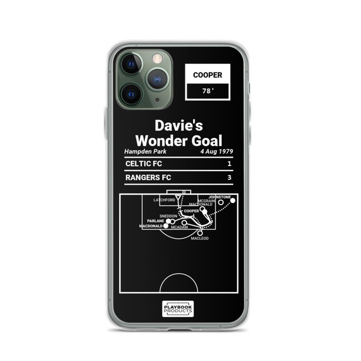 Rangers FC Greatest Goals iPhone Case: Davie's Wonder Goal (1979)