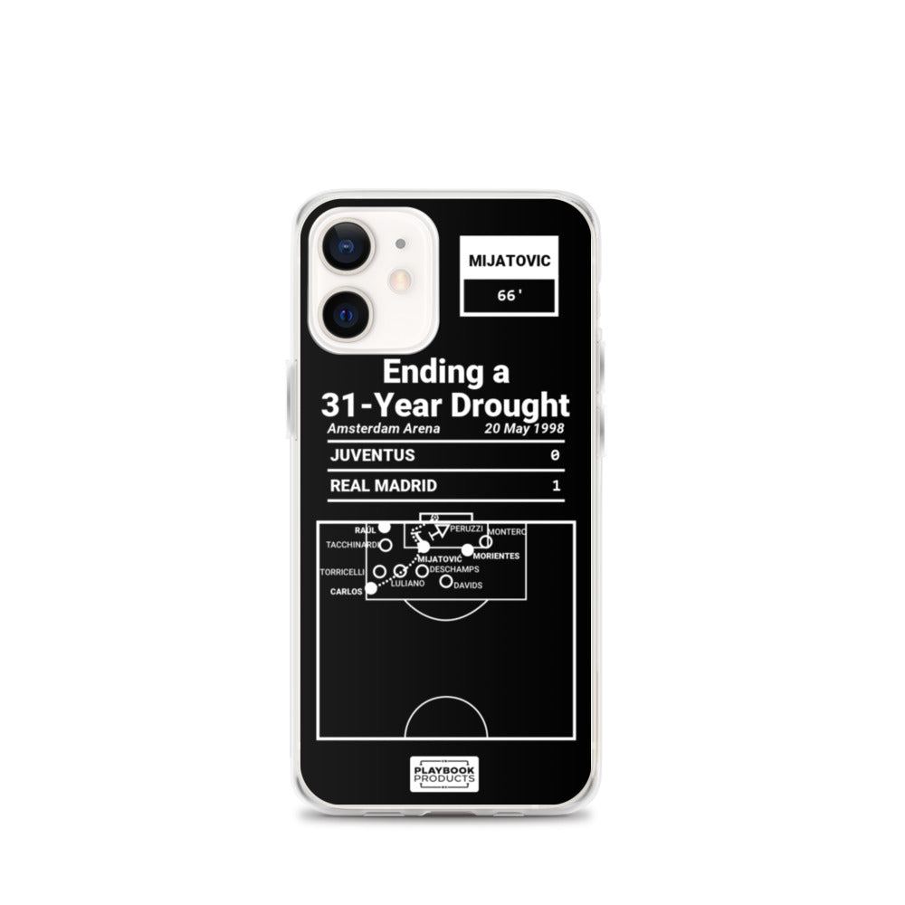 Real Madrid Greatest Goals iPhone Case: Ending a 31-Year Drought (1998)