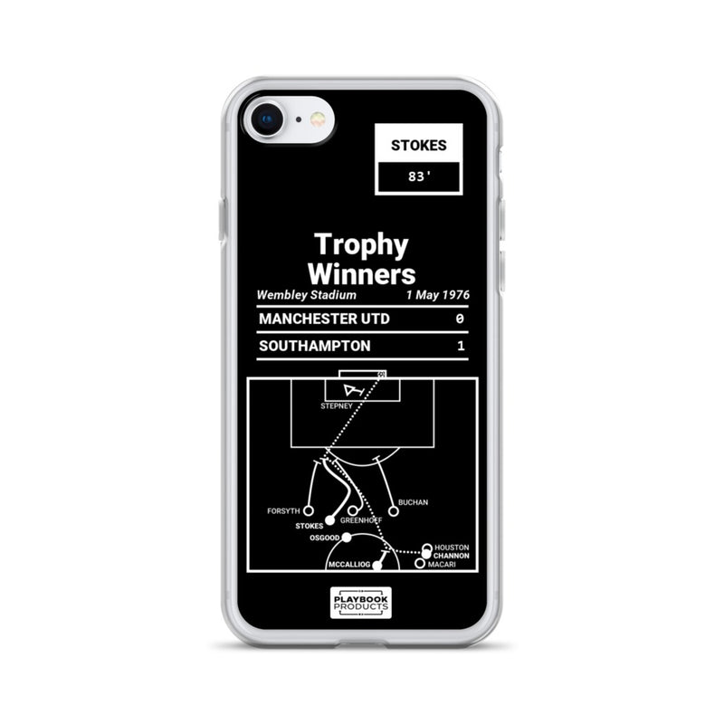 Greatest Southampton Plays iPhone Case: Trophy Winners (1976)