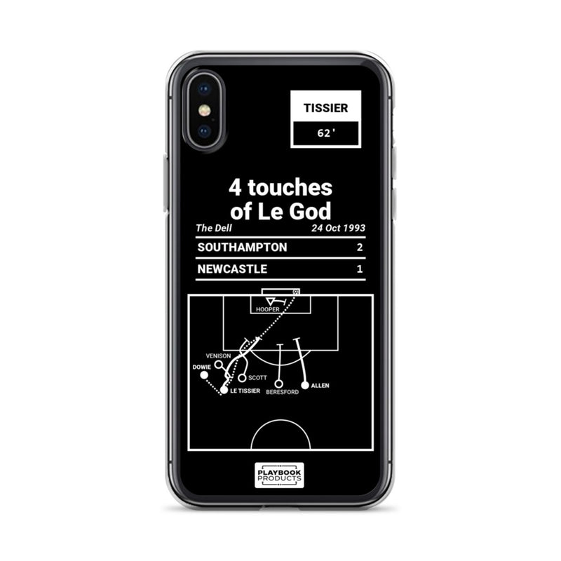 Greatest Southampton Plays iPhone Case: 4 touches of Le God (1993)