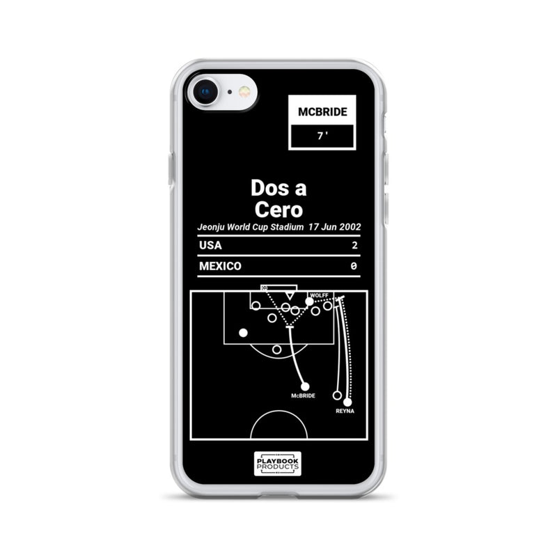 Greatest USMNT Plays iPhone Case: Dos a Cero (2002)