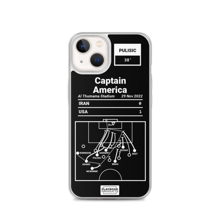 USMNT Greatest Goals iPhone Case: Captain America (2022)