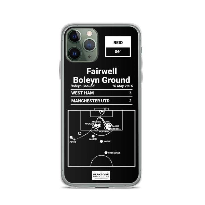 West Ham United Greatest Goals iPhone Case: Fairwell Boleyn Ground (2016)