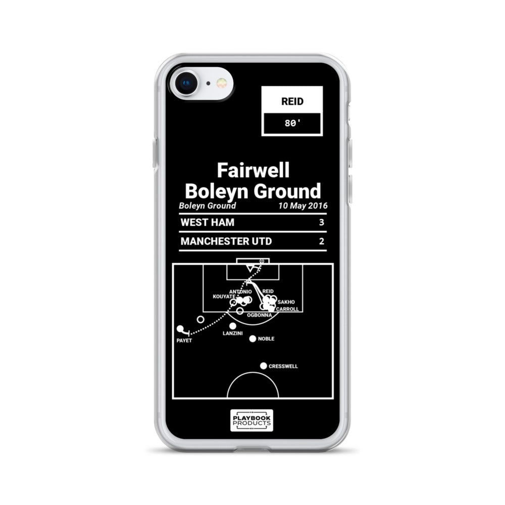 West Ham United Greatest Goals iPhone Case: Fairwell Boleyn Ground (2016)