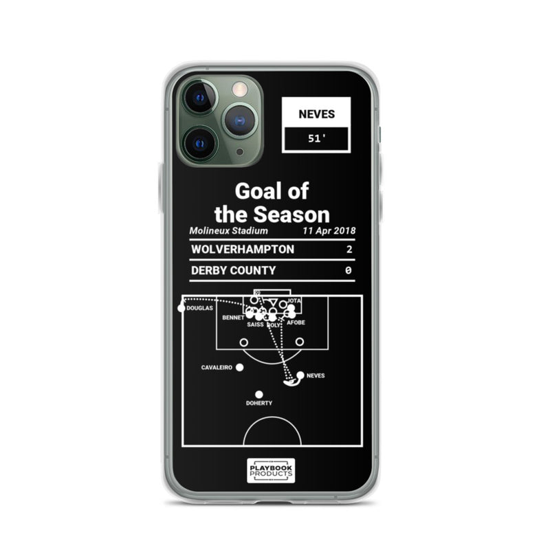 Greatest Wolverhampton Plays iPhone Case: Goal of the Season (2018)