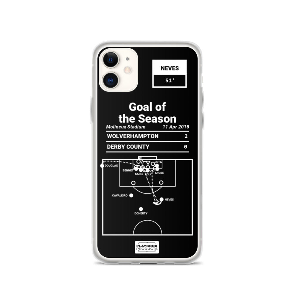 Wolverhampton Greatest Goals iPhone Case: Goal of the Season (2018)