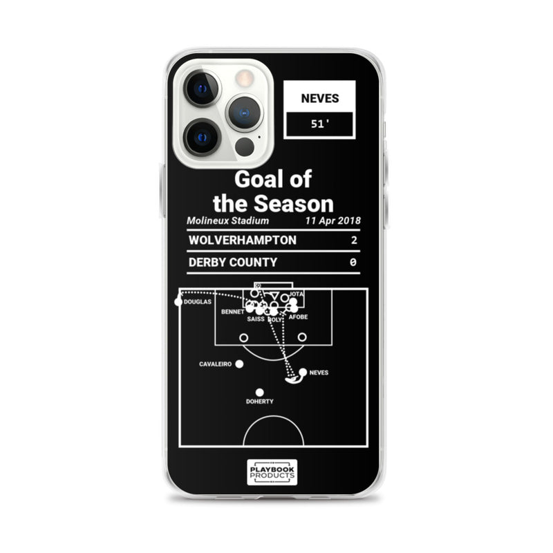 Greatest Wolverhampton Plays iPhone Case: Goal of the Season (2018)
