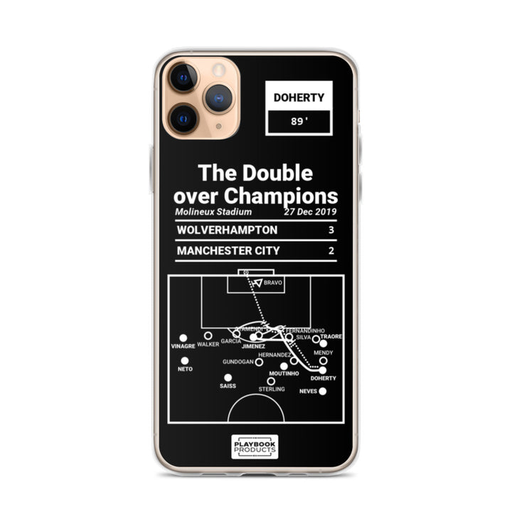 Wolverhampton Greatest Goals iPhone Case: The Double over Champions (2019)