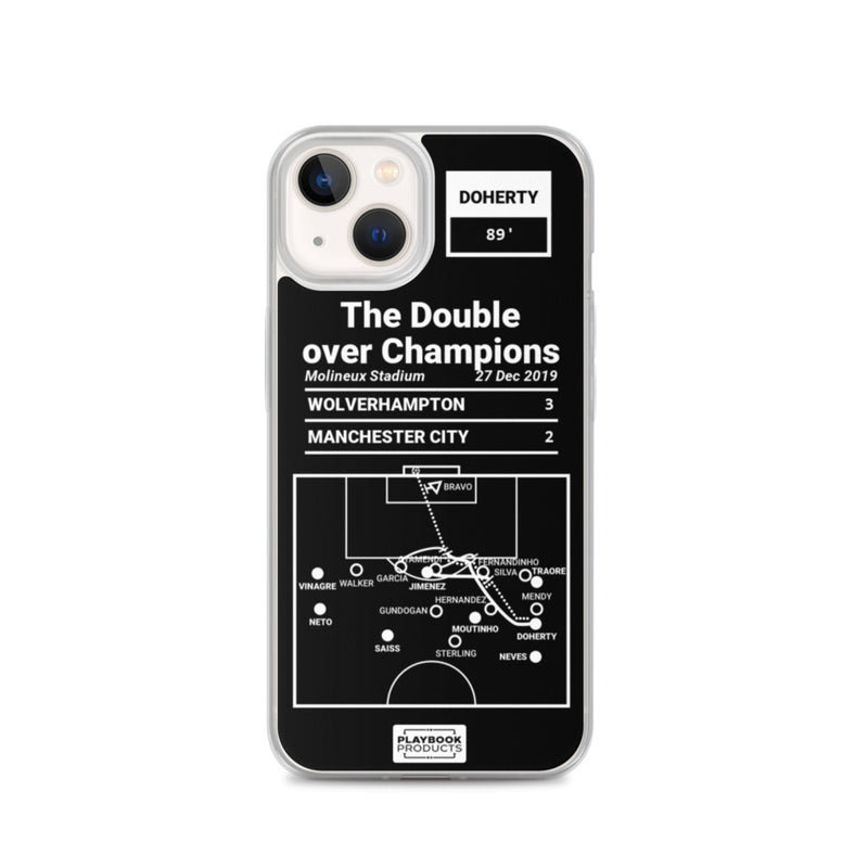 Greatest Wolverhampton Plays iPhone Case: The Double over Champions (2019)
