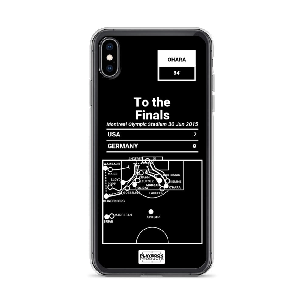 USWNT Greatest Goals iPhone Case: To the Finals (2015)
