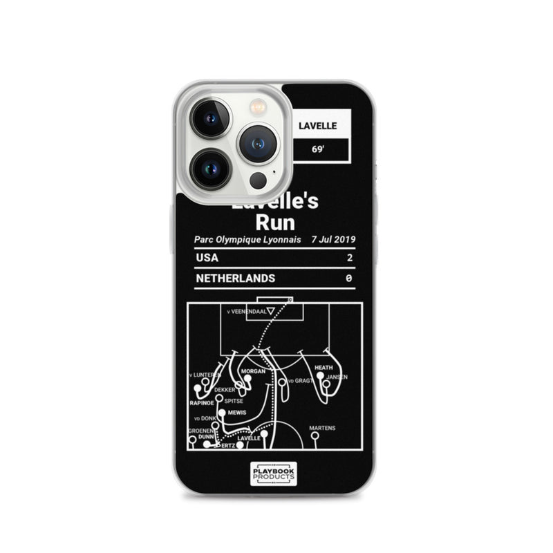 Greatest USWNT Plays iPhone Case: Lavelle&