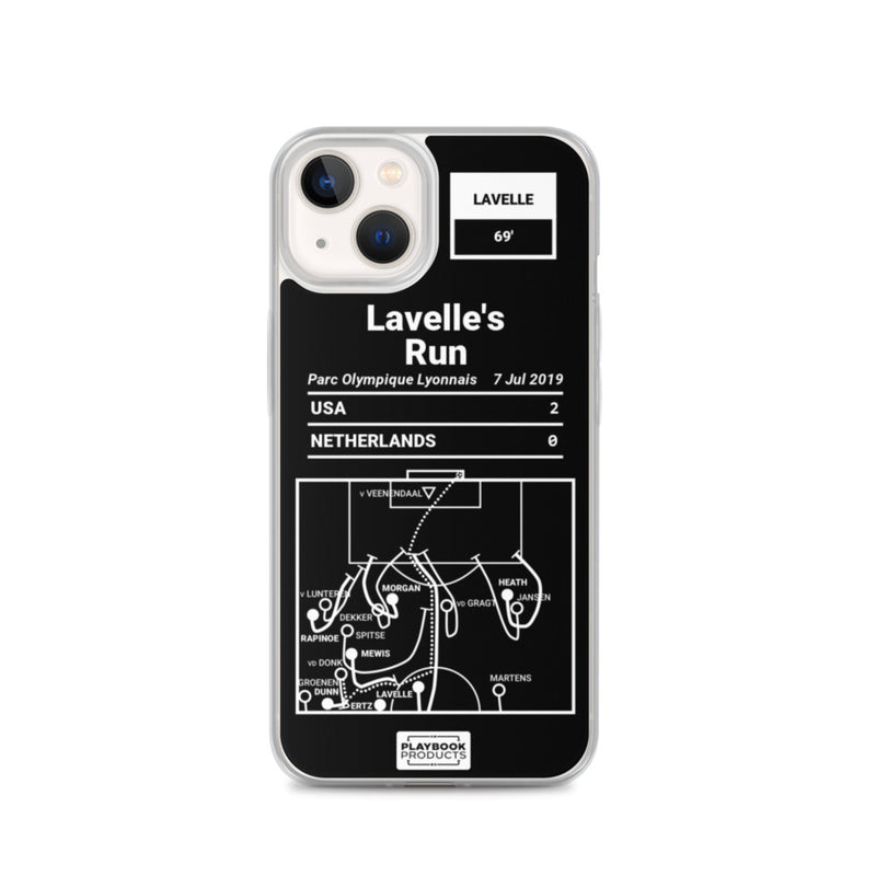 Greatest USWNT Plays iPhone Case: Lavelle&