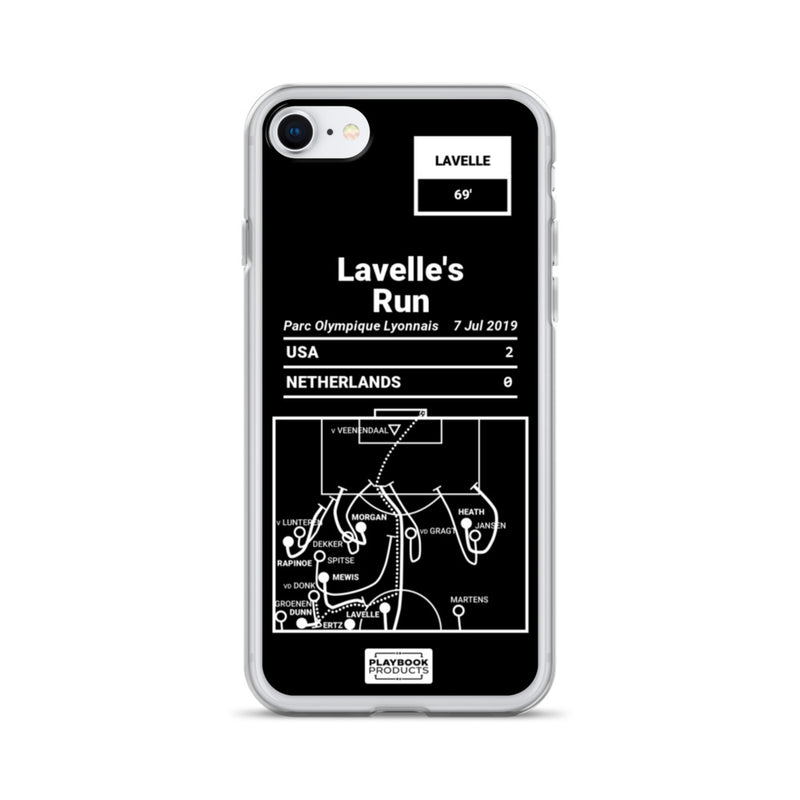 Greatest USWNT Plays iPhone Case: Lavelle&